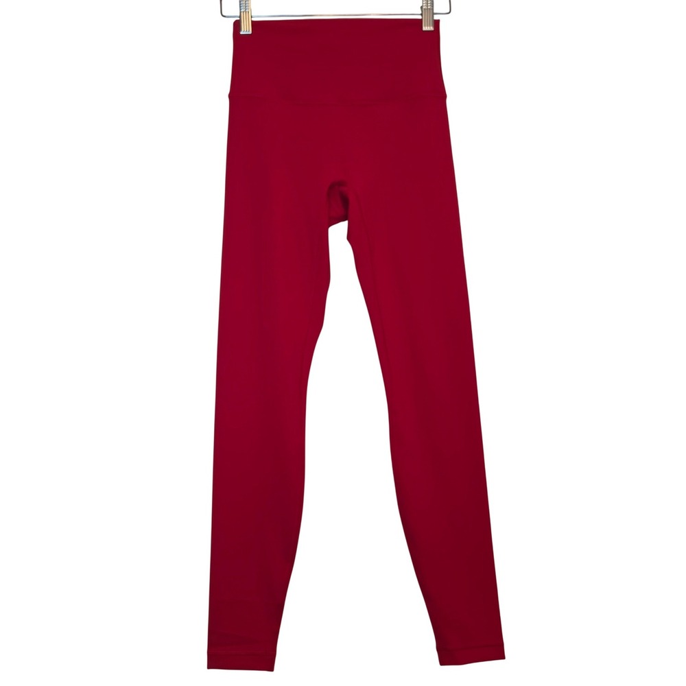 Lululemon Wunder Train No Line HR Tight 28 Red Everlux Leggings Size 6